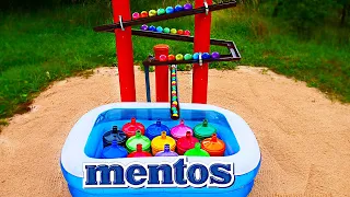 Marble Run Race ASMR ☆ Giant Top Soda Bottles! Coca Cola and Mentos in the Big Pool!