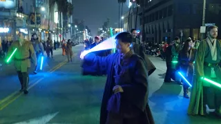 Me marching in the 2017 Hollywood Christmas Parade