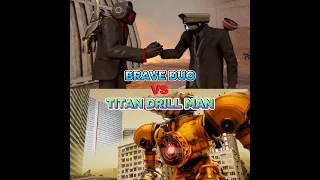Titan Drill Man VS Brave Duo! | Skibidi Toilet | Skibidi Multiverse!