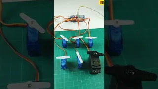 Servo motor controlling with PWM servo motor driver