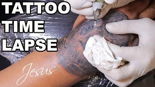 Jesus Christ Portrait: TATTOO TIME LAPSE