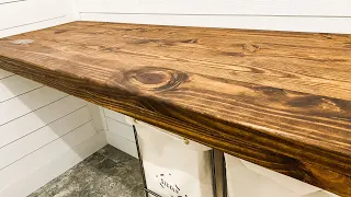 How To Make a Cheap Farmhouse Countertop