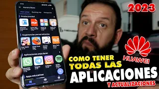 ✅ COMO DESCARGAR Y ACTUALIZAR  👉 tus APLICACIONES en HUAWEI (2023)