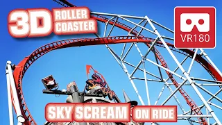 Sky Scream VR180 3D VR onride POV VR Roller Coaster | Holiday Park Achterbahn Montaña Rusa OCULUS