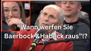 Rentner führt Bundeskanzler vor! - "Wann werfen Sie Baerbock & Habeck raus"?!