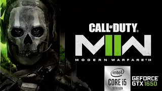 Call of Duty Modern Warfare 2 (2022) | Benchmark | i5 10300h & GTX 1650 & 8GB RAM | Ideapad Gaming 3