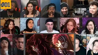 Kukushibo Revealed 🤯|| infinity castle - Demon Slayer season 3 episode  1 - Reaction Mashup || Akaza