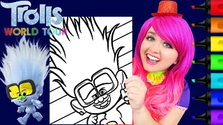 Coloring Trolls 2 World Tour Tiny Diamond Coloring Page Prismacolor Markers | KiMMi THE CLOWN