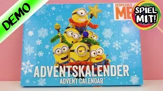 Adventskalender 2017 Minions öffnen | Wir öffnen alle 24 Türchen! | Spiel mit mir Kinderspielzeug