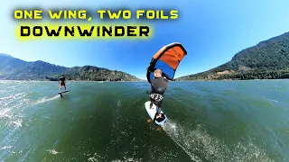 One wing, two foils | Wing Foil Downwinder in Hood River