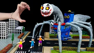 😬Making THOMAS.EXE SPIDER in SKIBIDI TOILET Creatures Clay | Trevor Henderson Creatures with Clay
