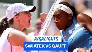Swiatek Books Place In Roland-Garros Semi-Final With Straight-Sets Win Over Gauff | Eurosport Tennis