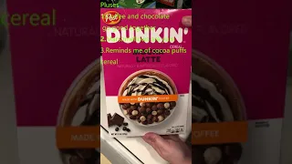 DUNKIN' cereal MOCHA LATTE Quick Review #shorts