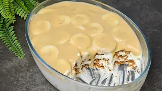 WITHOUT COOKING! Dessert in 5 MINUTES! You will be amazed! 😋super tasty and disappears in an instant