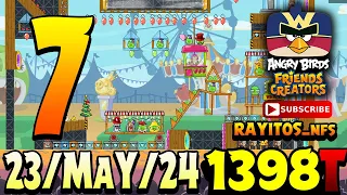 Angry Birds Friends Level 7 Tournament 1398 Highscore POWER-UP walkthrough