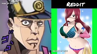 Anime vs Reddit (jotarock reaction) swimsuit battle