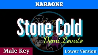 Stone Cold by Demi Lovato ( Karaoke : Male Key : Lower Version)