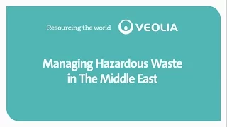 Managing Hazardous Waste in the Middle East