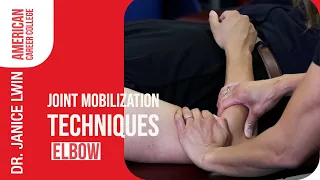 ACC PTA Instructors Demonstrate Joint Mobilization Techniques At The Elbow
