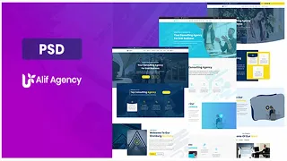 Alif Agency PSD Template | Themeforest Website Templates and Themes
