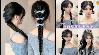 Super Easy & Cute Hairstyles Tutorials Korean Style for Girls ✳️