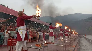 live Ganga aarti Rishikesh triveni ghat 28/5/2024