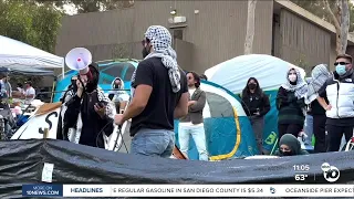 UCSD students establish pro-Palestine encampment on campus