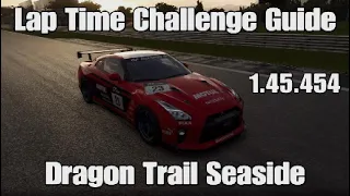 GT7 - Lap time challenge - Lap guide - Dragon Trail Seaside - Nissan GTR GR.4