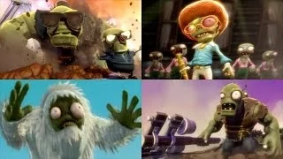 Plants vs. Zombies Garden Warfare - All Final Bosses