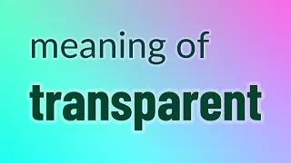 Transparent - 147 English Vocabulary Flashcards