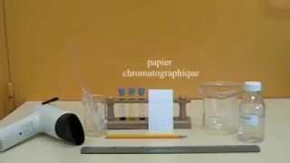 ECE : Chromatographie sur couche mince (CCM) - Méthode