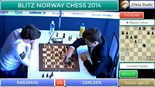 KARJAKIN VS CARLSEN | BLITZ NORWAY CHESS 2014