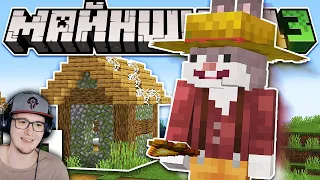 МАЙНКРАФТ ► МайнШилд 3 - НАЧАЛО ВЫЖИВАНИЯ ( Кролик Мун MineCraft ) | Реакция