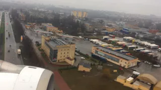 Посадка в Харькове/ Landing in Kharkov. Airbus A320