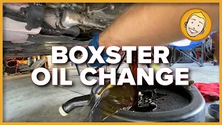 How to CHANGE THE ENGINE OIL Porsche Boxster 986/987 | 1997-2008 models (Project 2)