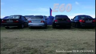 BMW ///M5 E34, E39, E60, F10 sound battle