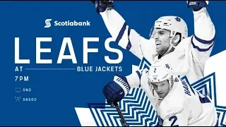 NHL 19 PS4. REGULAR SEASON 2018-2019:Toronto MAPLE LEAFS VS Columbus BLUE JACKETS.12.28.2018.(NBCSN)