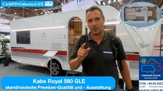 Caravan-Salon 2022: Kabe Royal 560 GLE - Modell 2023 - ein skandinavischer Wohnwagen-Traum