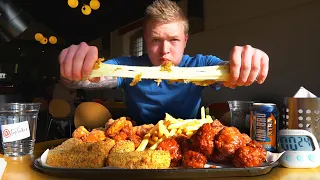 THE BORDERLINE IMPOSSIBLE PLATTER CHALLENGE! | INSANE CHEESE PULL!