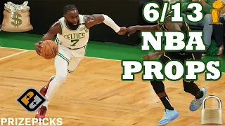 PRIZEPICKS NBA PICKS | MONDAY 6/13/22 | NBA FINALS GAME 5 - BOS VS GS | NBA PLAYER PROPS PICKS