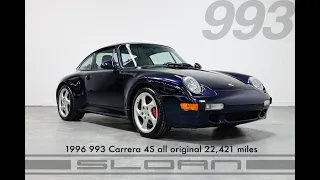 1996 Porsche 993 C4S Midnight Blue 22k miles