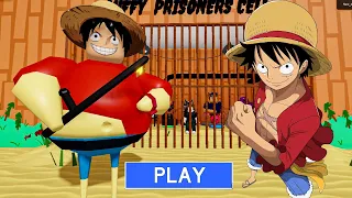 ONE PIECE LUFFY BARRY'S PRISON RUN Obby New Update Roblox - All Bosses Battle FULL GAME #roblox