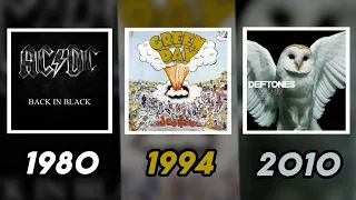 Best Rock Albums Of Each Year (1970-2023) #nirvana #greenday #ledzeppelin #aliceinchains