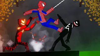 Spiderman vs Venom and Carnage on Acid Sea in People Playground