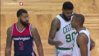 Markieff Morris & Al Horford Exchange Words   Wizards vs Celtics   Game 2   2017 NBA Playoffs