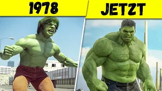 Die Evolution von Hulk in Filmen