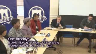 One Brooklyn-- Borough Service Cabinet Meeteing, February, 2014
