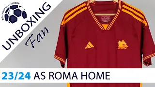 AS Roma Home Jersey (No Sponsor) 23/24 (Minejerseys) Fan Version Unboxing Review