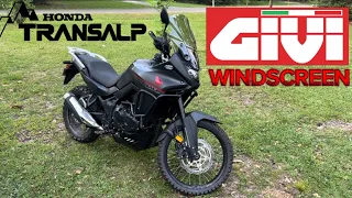 THE BEST WINDSCREEN FOR THE TRANSALP! GIVI WINDSCREEN INSTALL/REVIEW