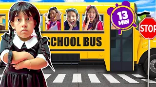 Maria Clara em Histórias Divertidas para Crianças no Ônibus Escolar - Fun Stories for kids